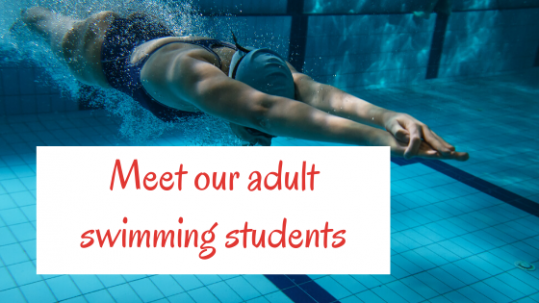 Blog banner Meet our adult swimming students